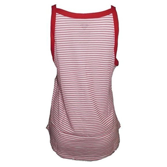 DC Comics Women's Juniors Superman Tank Top Red Stripes Spaghetti Strap‎ - Picture 2 of 4